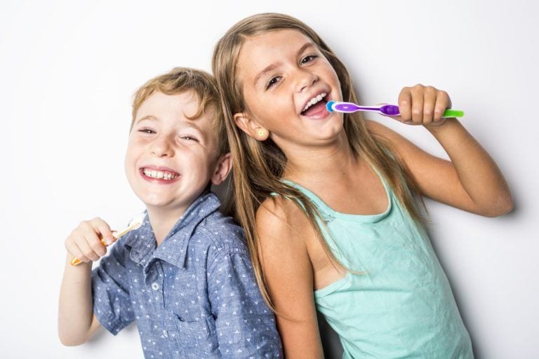 Brushing their Teeth