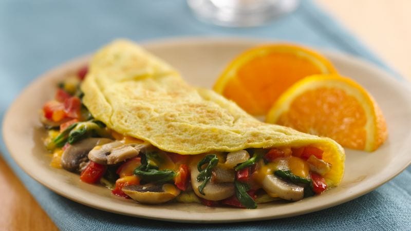 Fresh Veggie Omelets - Candida Diet