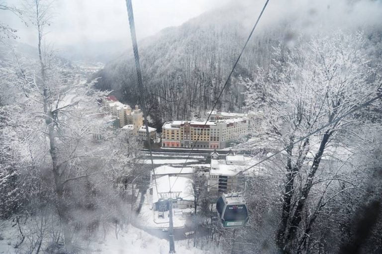 Ski resorts in Russia with early snow