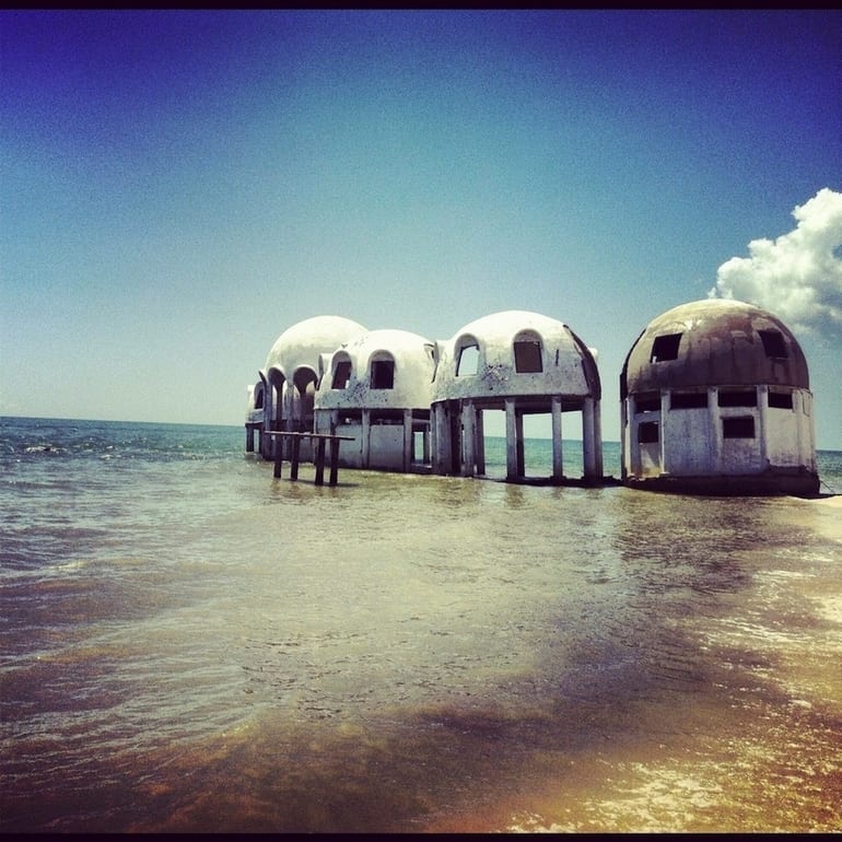 Abandoned dome houses in Southwest Florida