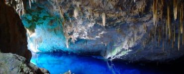 Beautiful Blue Lake Cave In Brazil