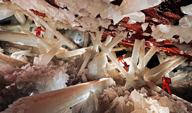 Giant crystal cave in Nacia