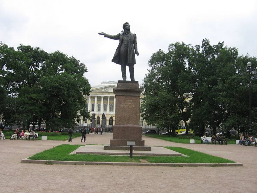 Pushkin monument - St Petersburg
