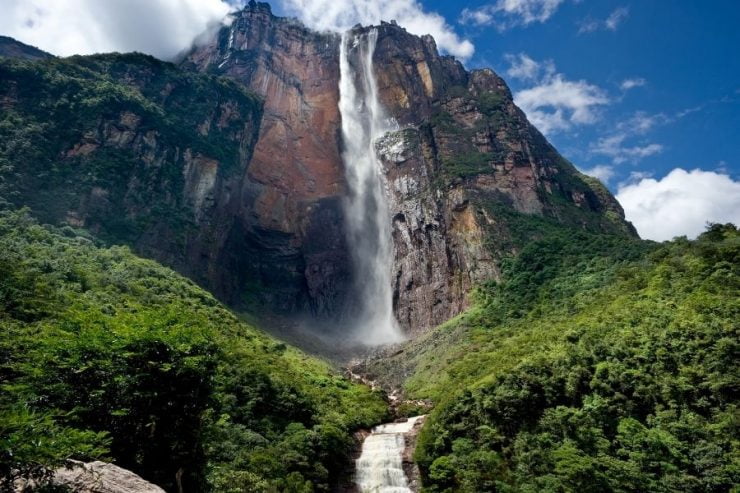 Angel Falls and Mount Roraima in Venezuela