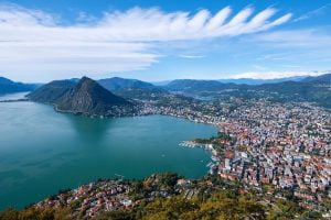 Lugano and its valley setting