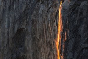 Yosemite Fire fall - Expanse of Yosemite National Park